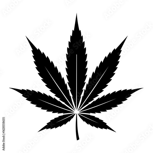 Vector illustration of Weed bud, marijuana, medical bud, cannabis isolated on white background