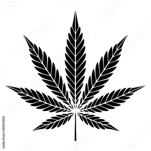Vector illustration of Weed bud, marijuana, medical bud, cannabis isolated on white background