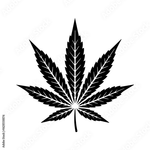 Vector illustration of Weed bud, marijuana, medical bud, cannabis isolated on white background