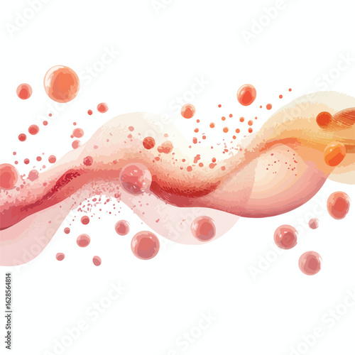 Leukocytes Blood Cells Wave Animation