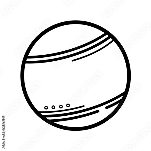  Balance ball, yoga - vector icon