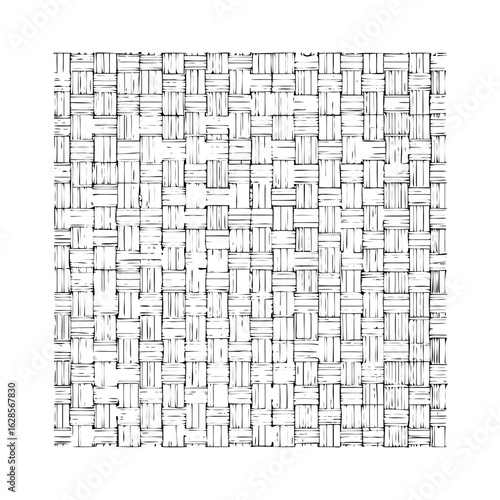 Woven texture pattern design background vector illustration seamless basket weave surface for graphic design