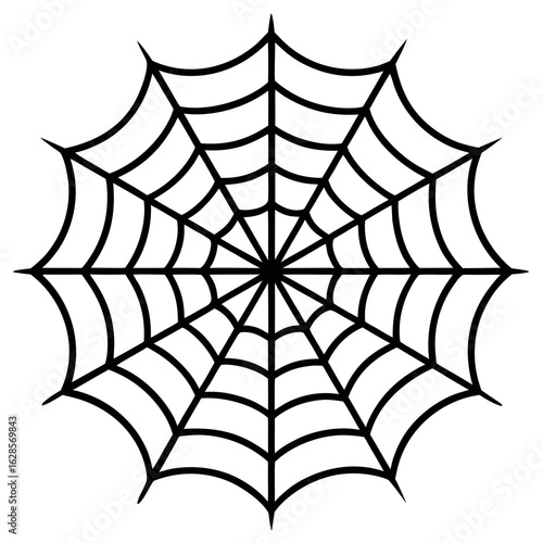 spider web vector silhouette 