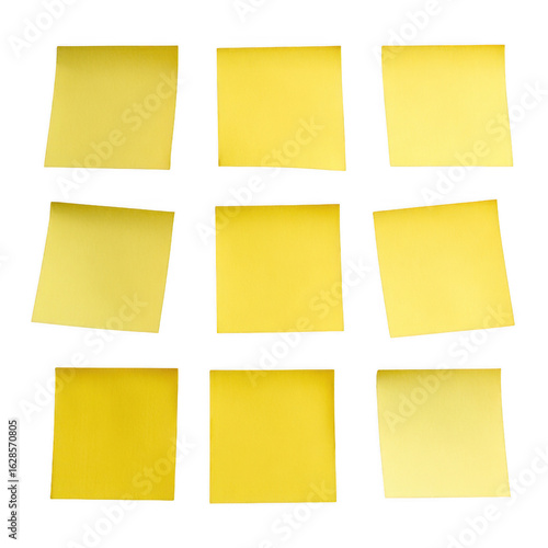  Yellow post it notes [Transparent Background PNG]