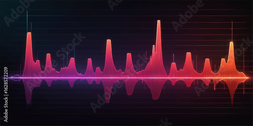 Medical technology's glowing EKG pulse traces a vibrant heartbeat line on a digital monitor, creating a dynamic cardio-graphic rhythm