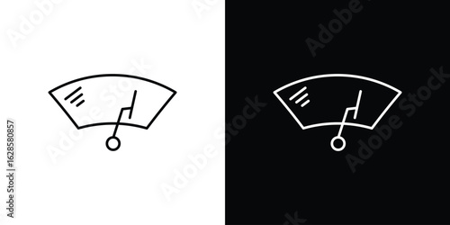 car windscreen icon vector illustration sign symbol. linear design
