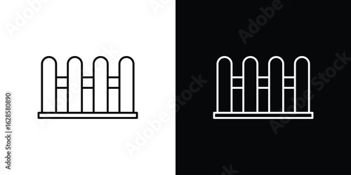Yard icon vector illustration sign symbol. linear design