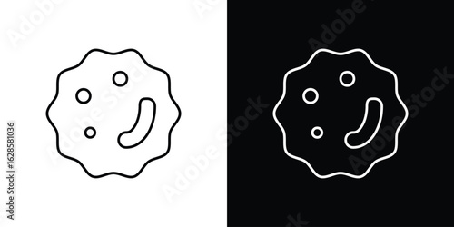 White blood cell icon vector illustration sign symbol. linear design