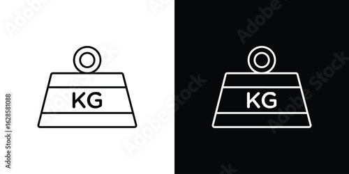 Weight icon vector illustration sign symbol. linear design