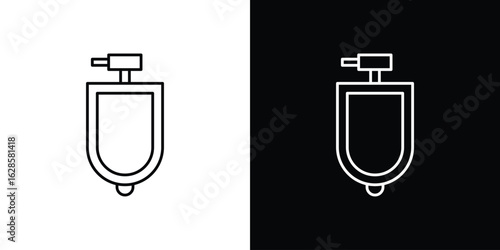 Urinal icon vector illustration sign symbol. linear design