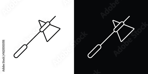 reflex hammer icon vector illustration sign symbol. linear design