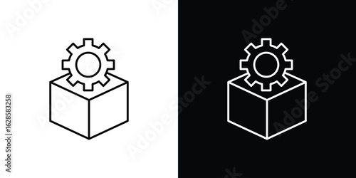 Product management icon vector illustration sign symbol. linear design
