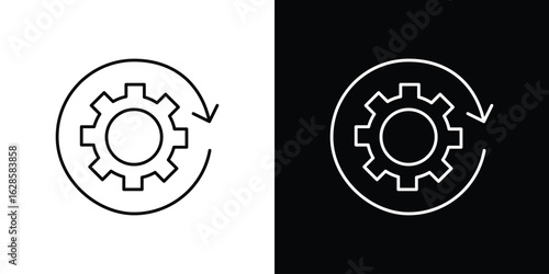 Operation icon vector illustration sign symbol. linear design
