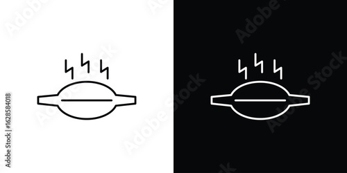 Myalgia icon vector illustration sign symbol. linear design