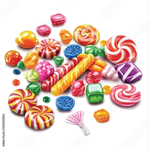 Vibrant candy assortment for sweet treats