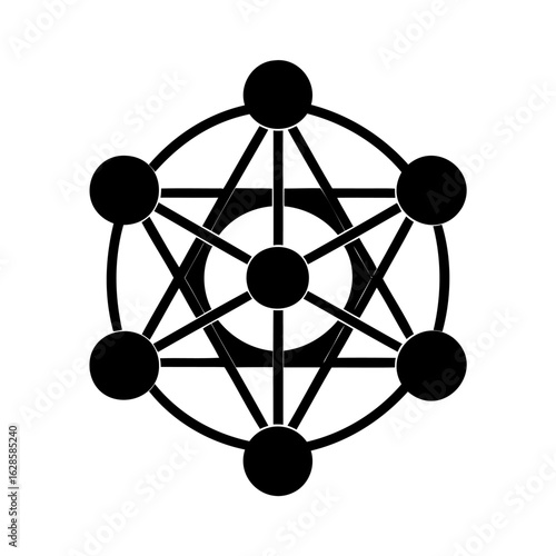Sacred Geometry Symbol Metatrons Cube Represents Universal Patterns and Connections