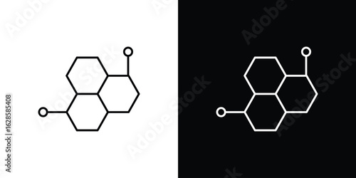 Hormones icon vector illustration sign symbol. linear design