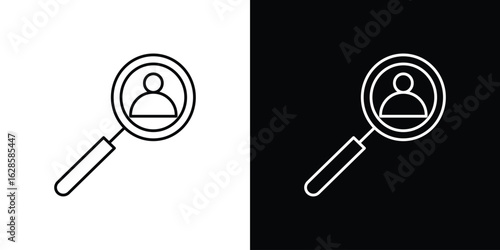 Hiring icon vector illustration sign symbol. linear design