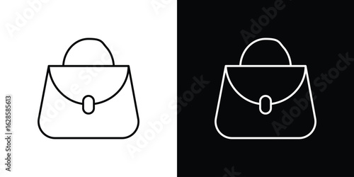 Handbag icon vector illustration sign symbol. linear design