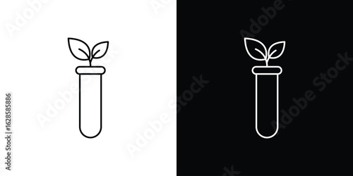 GMO icon vector illustration sign symbol. linear design