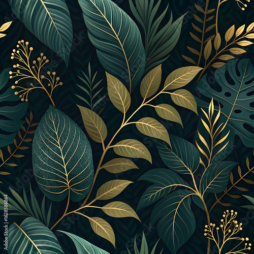 seamless leaf pattern