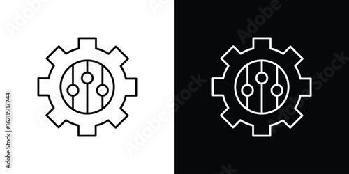 Customized icon vector illustration sign symbol. linear design