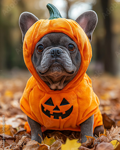 French Bulldog Pumpkin Costume