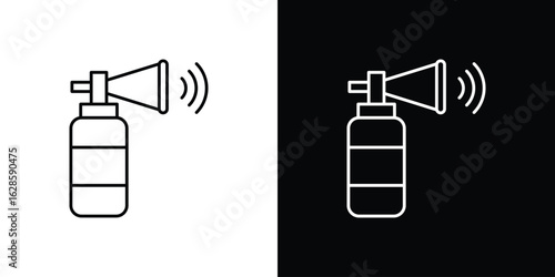 Air horn icon vector illustration sign symbol. linear design