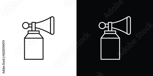 Air horn icon vector illustration sign symbol. linear design