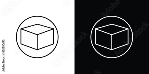 3D modeling icon vector illustration sign symbol. linear design