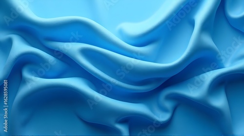 Wallpaper Mural Flowing twisted blue cloth background      Torontodigital.ca