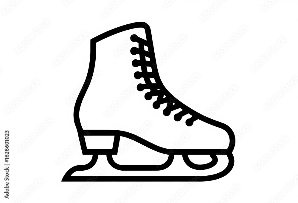 Fototapeta premium ice skates isolated on white background