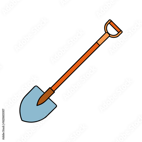 shovel isolated on white