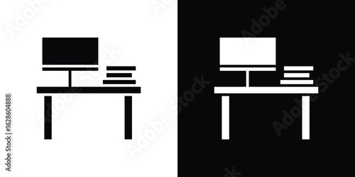 Workspace icon. simple glyph icon. Vector solid isolated black illustration.