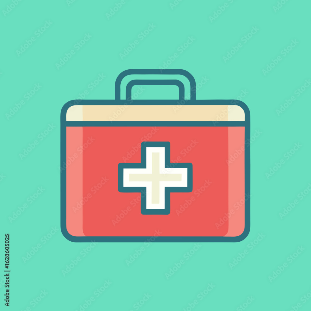 Fototapeta premium first aid kit icon