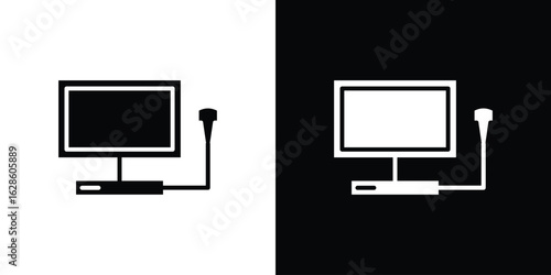 Ultrasonography icon. simple glyph icon. Vector solid isolated black illustration.
