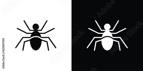 Spider icon. simple glyph icon. Vector solid isolated black illustration.