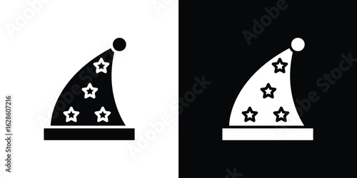 Sleeping Hat icon. simple glyph icon. Vector solid isolated black illustration.