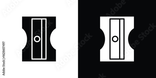 Sharpener icon. simple glyph icon. Vector solid isolated black illustration.