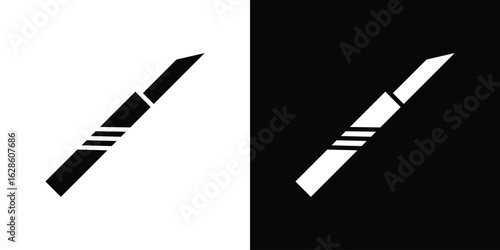 Scalpel icon. simple glyph icon. Vector solid isolated black illustration.