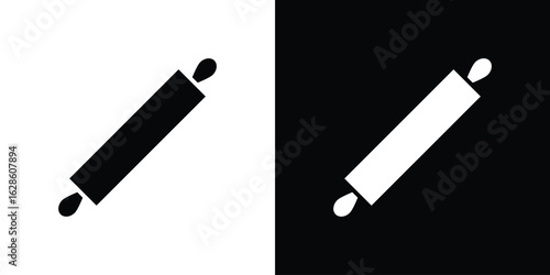 Rolling pin icon. simple glyph icon. Vector solid isolated black illustration.