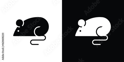Rat icon. simple glyph icon. Vector solid isolated black illustration.