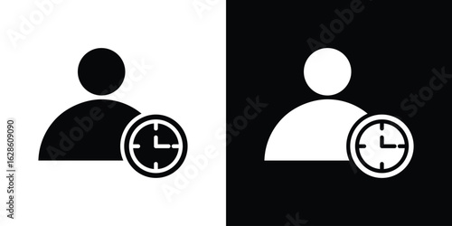 Patience icon. simple glyph icon. Vector solid isolated black illustration.