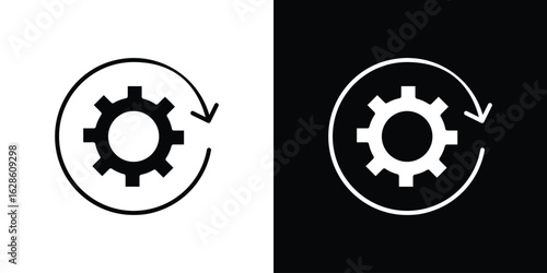Operation icon. simple glyph icon. Vector solid isolated black illustration.