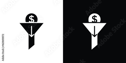 Lead generation icon. simple glyph icon. Vector solid isolated black illustration.