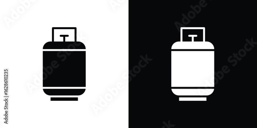 LPG icon. simple glyph icon. Vector solid isolated black illustration.