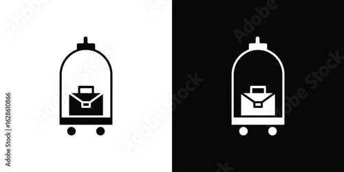 Hotel service icon. simple glyph icon. Vector solid isolated black illustration.