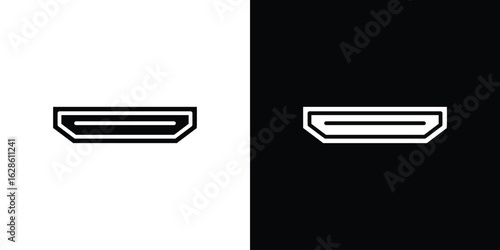 HDMI icon. simple glyph icon. Vector solid isolated black illustration.