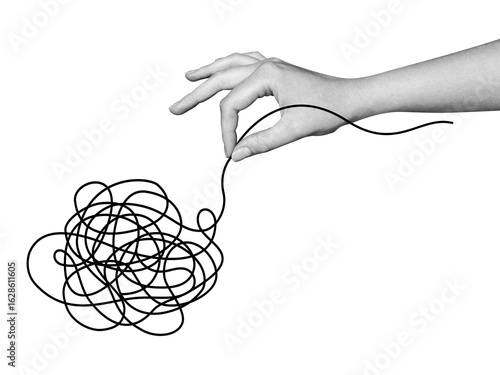 Fotografie Abstract hand drawing