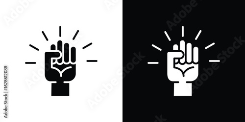 Empowerment icon. simple glyph icon. Vector solid isolated black illustration.